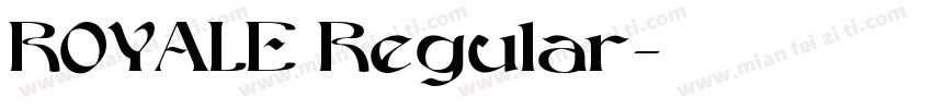 ROYALE Regular字体转换